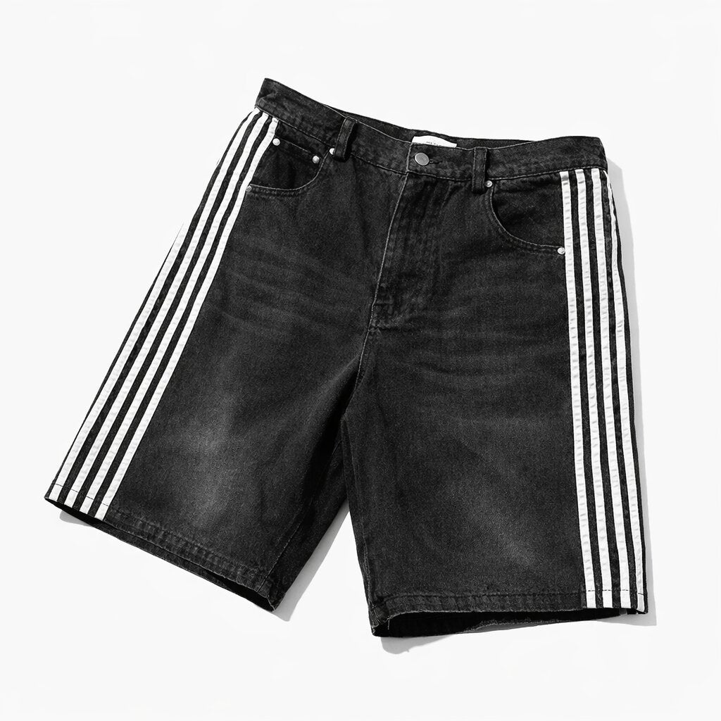 Striped Baggy Jorts