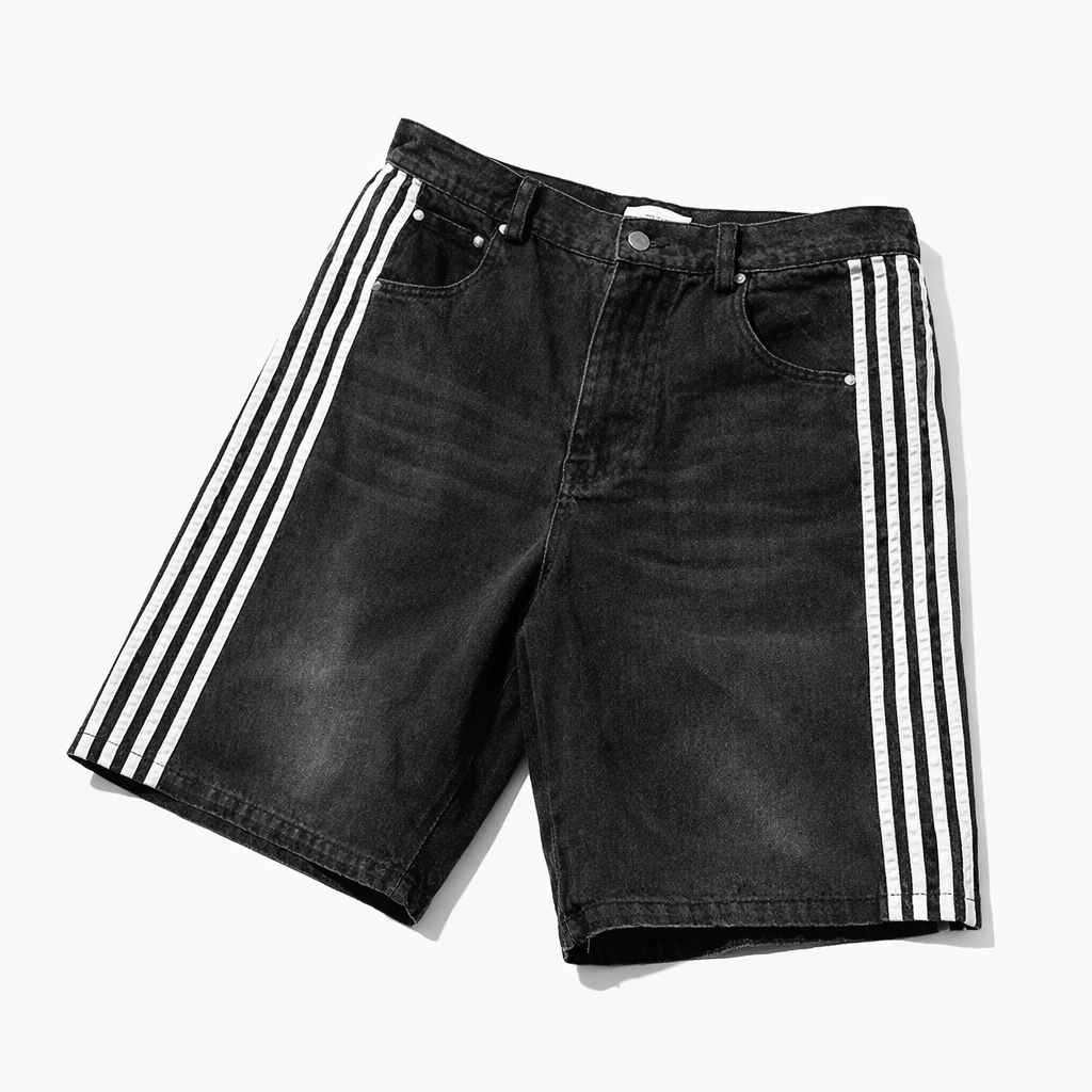 Striped Baggy Jorts