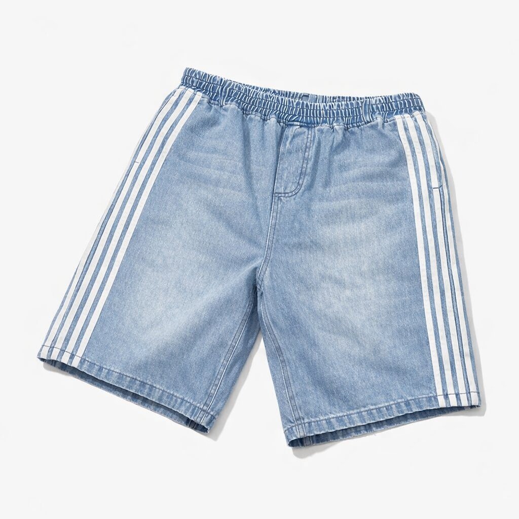 Striped Baggy Jorts