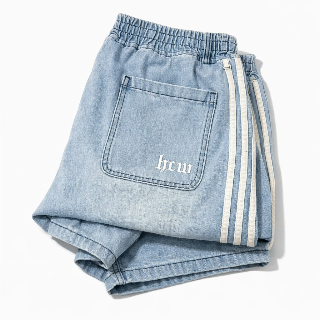 Striped Baggy Jorts