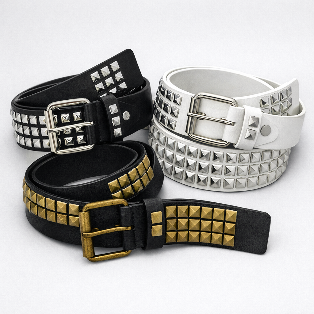 Metal Square Pyramid Belt