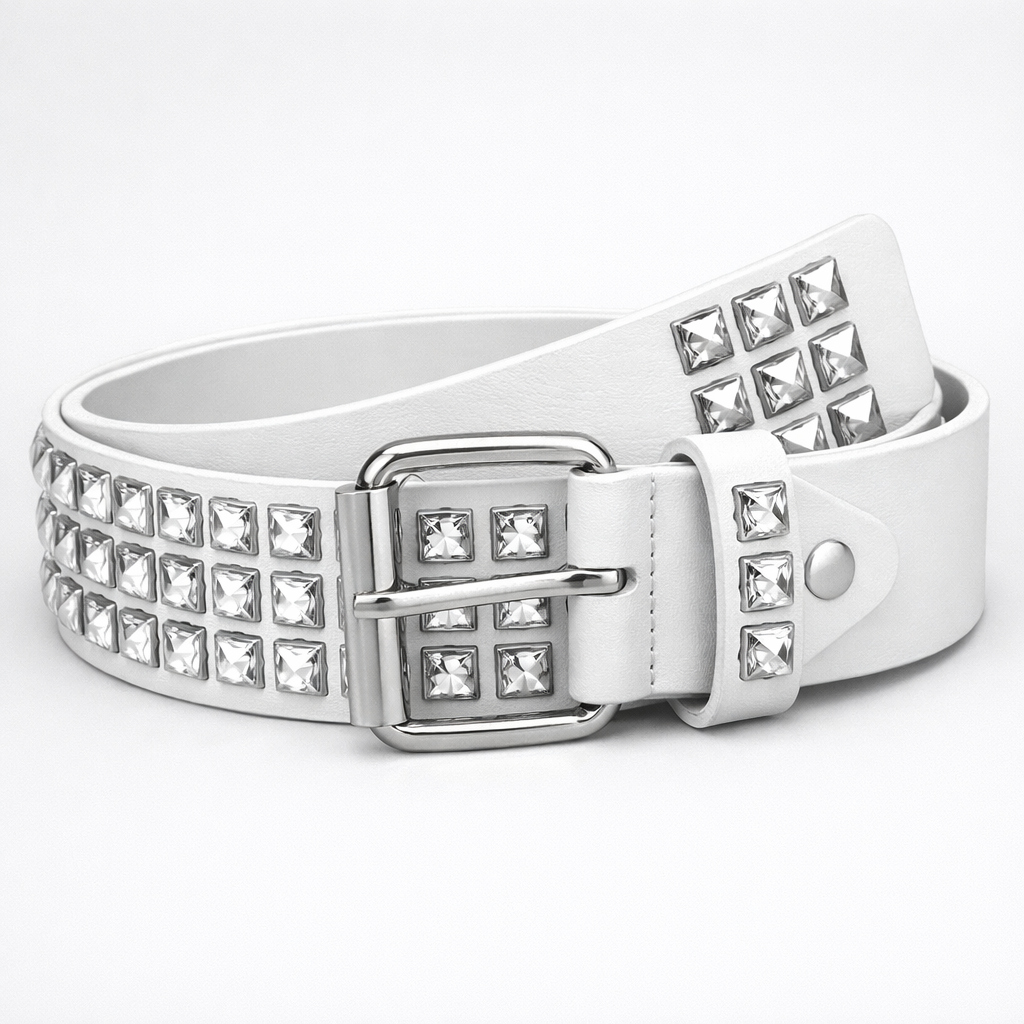 Metal Square Pyramid Belt