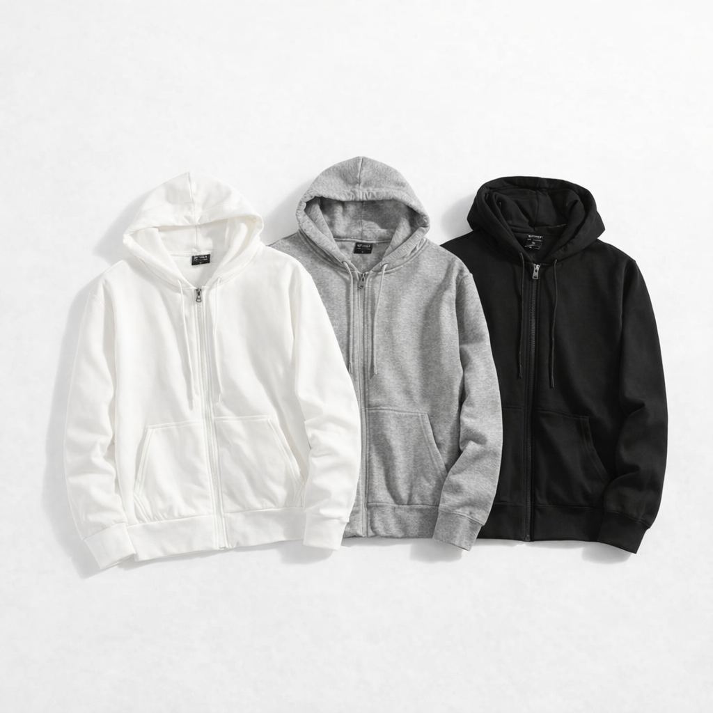 Hooded Zip-Up Hoodie