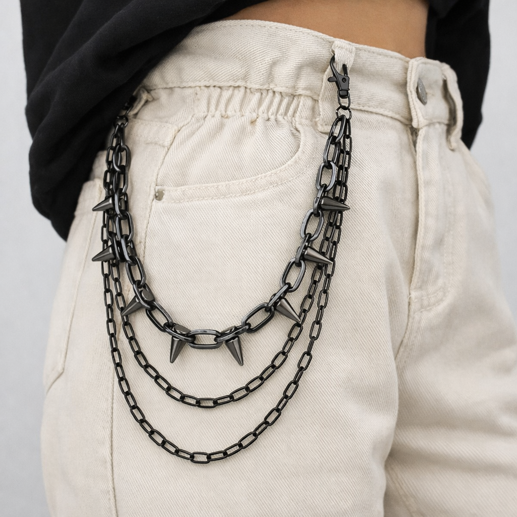 Metal Spike Waist Chain