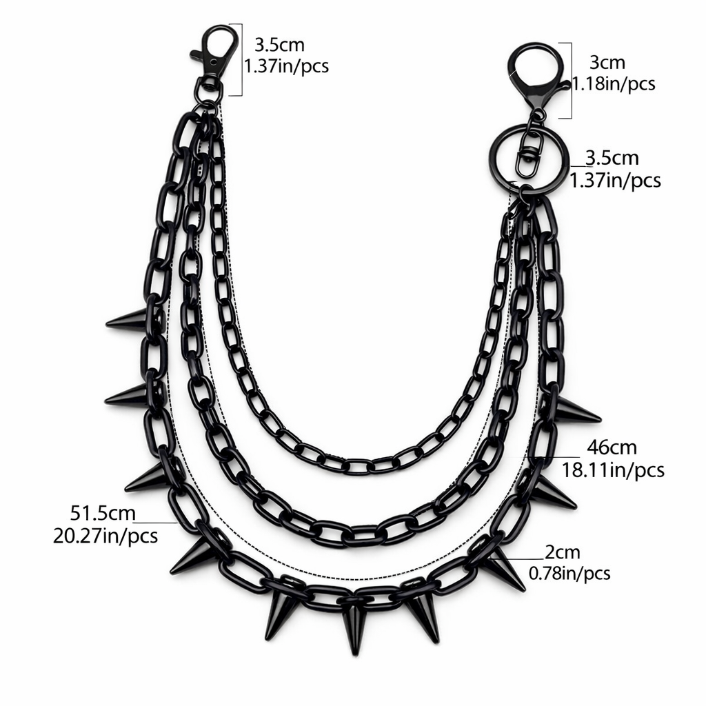 Metal Spike Waist Chain