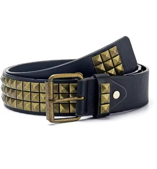 Metal Square Pyramid Belt