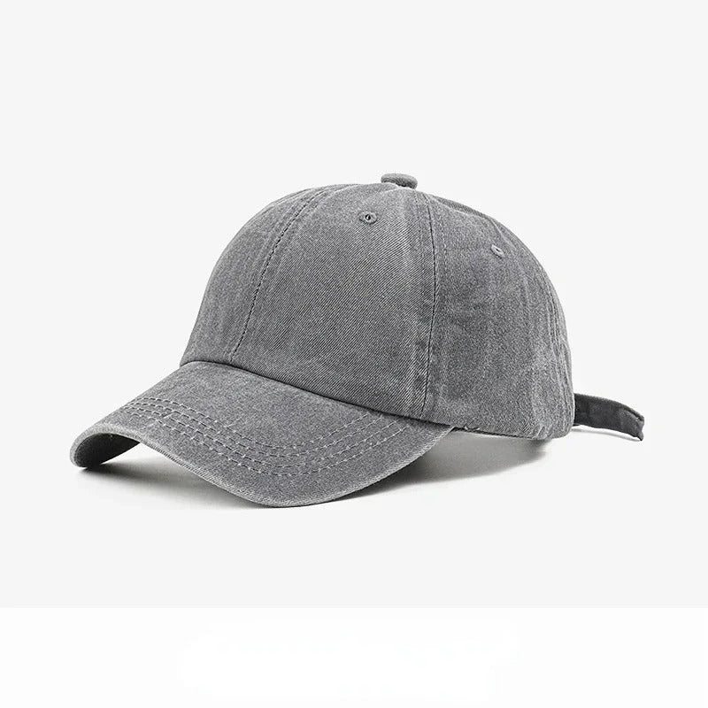 Washed Denim Cap